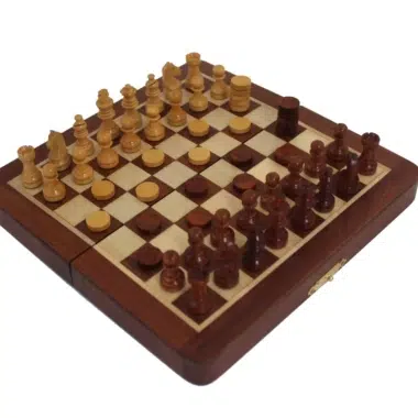 Alternative view of Jeu d'Echecs et Jeu de Dame en Bois et Magnétique - 4 Dimensions