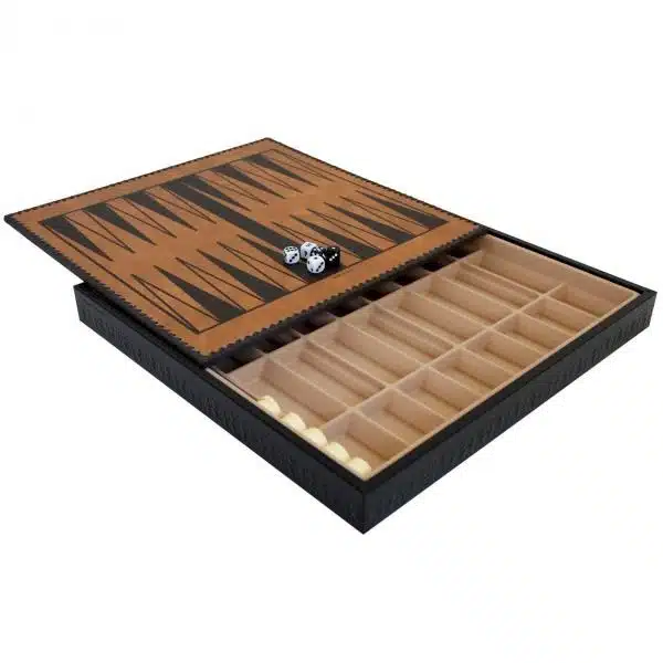 Jeu d'Échecs Napoléon Peint à la Main et Échiquier en Similicuir avec Rangement – Image 7