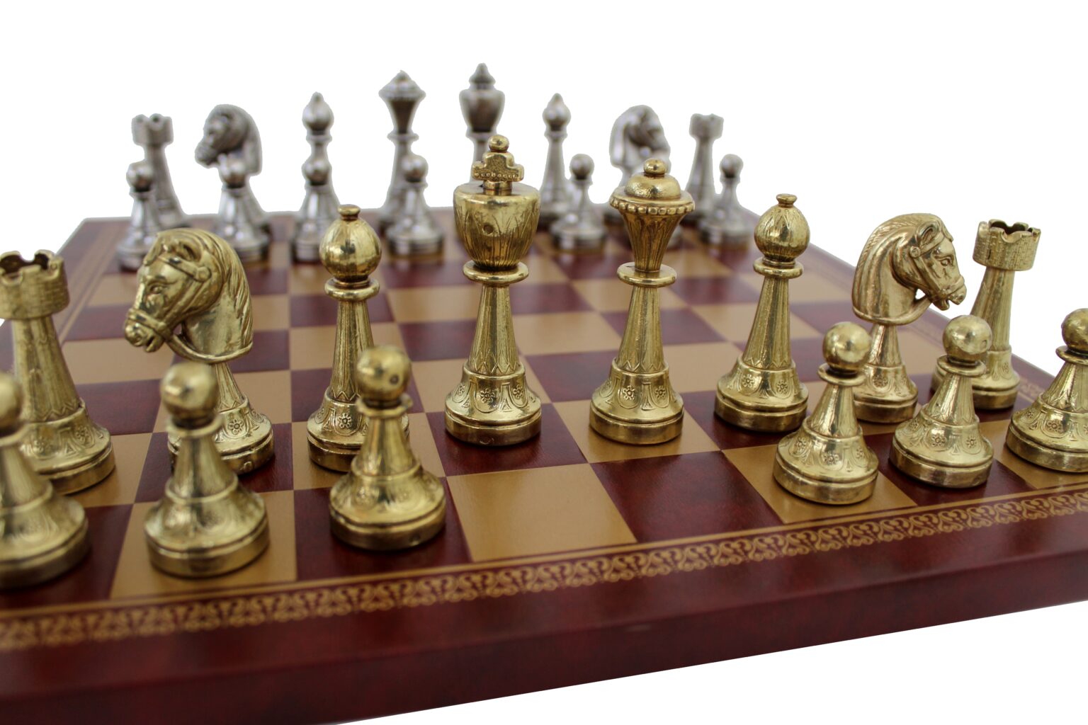 Jeu D'échecs Staunton Bois – Pièces Pondérées Yeux De Verre, Roi 85mm, NEUF