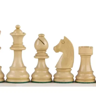 Ensemble Germany Jeu d'Échecs Staunton en Bois d'Ébène et de Buis et Echiquier en Bois de Noyer