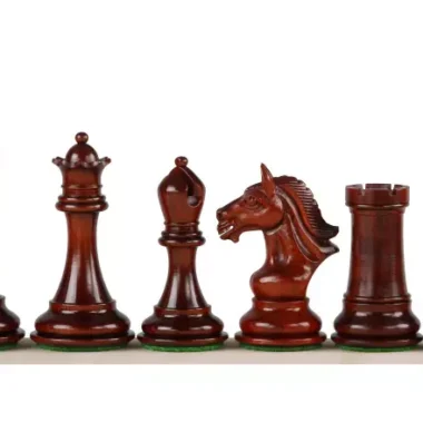 Pieces d'Echecs en Bois de Buis et Padouk