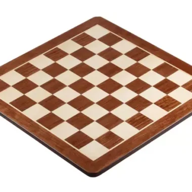 Ensemble Jeu Échecs de Tournoi en Bois d'Acacia et de Buis et Echiquier en Bois de Padouk