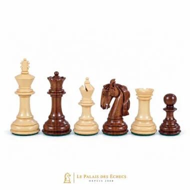 Pièces d'Échecs Staunton en bois de Buis et d'Acacia