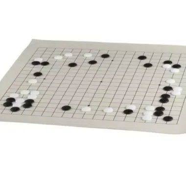 Ensemble Jeu de Go en Résine et Planche en Vinyle Roulable