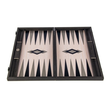 Backgammon de Luxe Illusion Optique - Bois de Chêne et Noyer