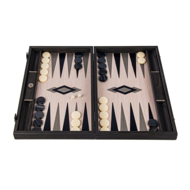 Backgammon de Luxe Illusion Optique - Bois de Chêne et Noyer