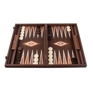 Backgammon de Luxe en Racine de Noyer et Incrustation en Nacre