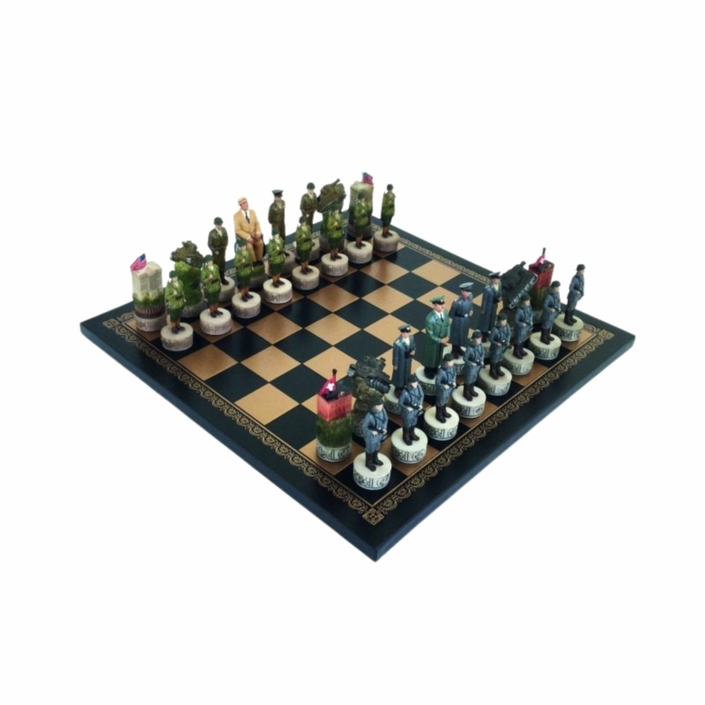 Ensemble de Jeu d'Echecs Seconde Guerre Mondiale - Roosevelt vs Hitler