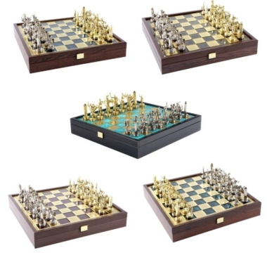 Jeu d'Echecs Mythologie Grecque avec Rangement