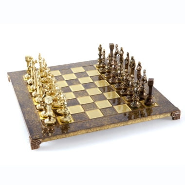 Ensemble Jeu d'Echecs Renaissance Bronze et Doré