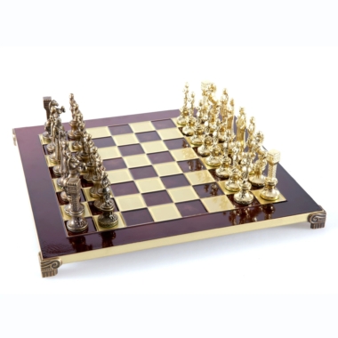 Ensemble Jeu d'Echecs Renaissance Bronze et Doré