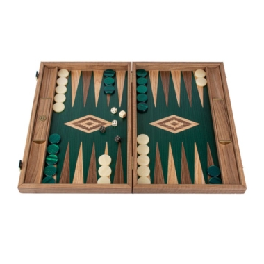 Backgammon en Chêne Vert et Noyer