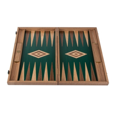 Backgammon en Chêne Vert et Noyer