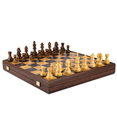 Jeu d'Échecs en Frêne Olivier - 43 x 43 cm