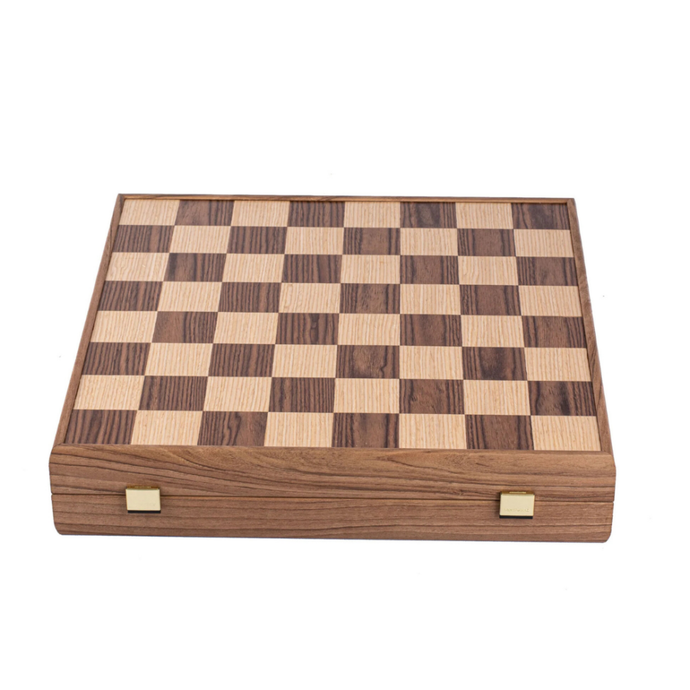 Jeu d'Échecs en Noyer Prestige - 43x43 cm