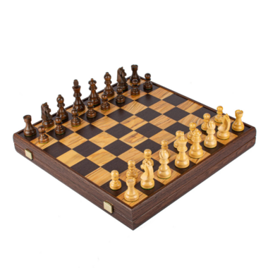 Jeu d'Échecs en Frêne Olivier - 43 x 43 cm