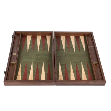 Backgammon en Liège Naturel Vert