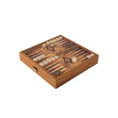 Ensemble de Jeux 2-en-1 Style Traditionnel : Échecs et Backgammon