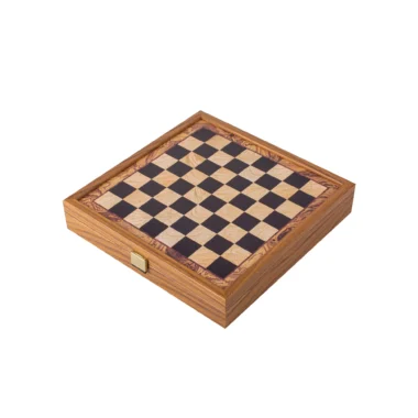 Ensemble de Jeux 2-en-1 Style Traditionnel : Échecs et Backgammon