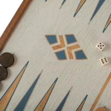 Ensemble de Jeux Combo 4-en-1 Turquoise - Échecs, Backgammon, Ludo et Serpents