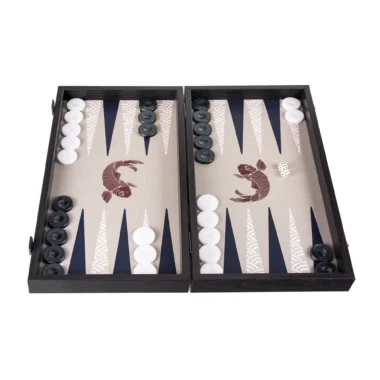 Ensemble de Backgammon Poisson Koi Japonais