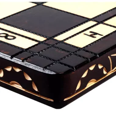 Grand Jeu d’Echecs César II en Bois Pliable - Hauteur de Roi 14 cm