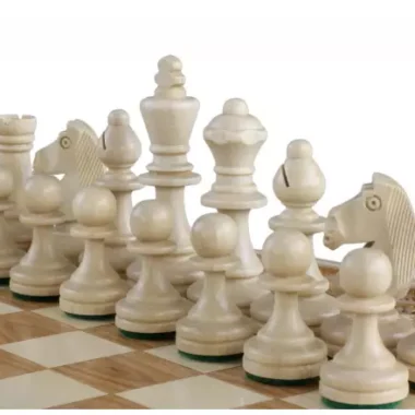 Jeu d’Echecs Rubin – Echiquier Rond Pliable avec Ragnement en Bois Fruitier