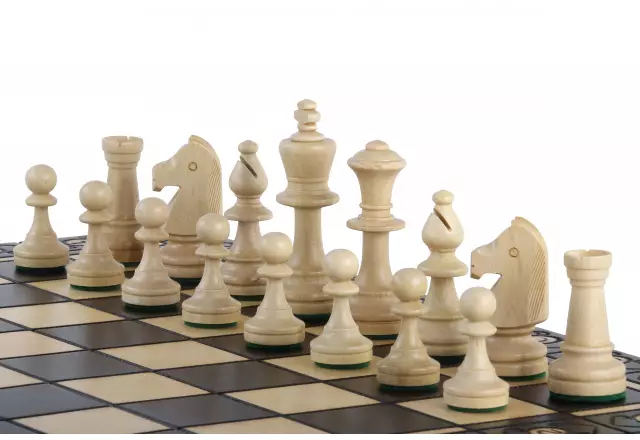 Jeu d’Echecs en Bois Noir – Échiquier Pliant avec Pièces Staunton