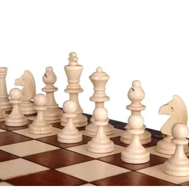 Jeu d'Échecs Magnétique 35x35 cm – Echiquier Magnetique en Bois avec Pièces Staunton