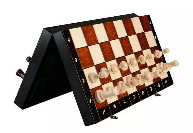 Jeu d'Échecs Magnétique 35x35 cm – Echiquier Magnetique en Bois avec Pièces Staunton