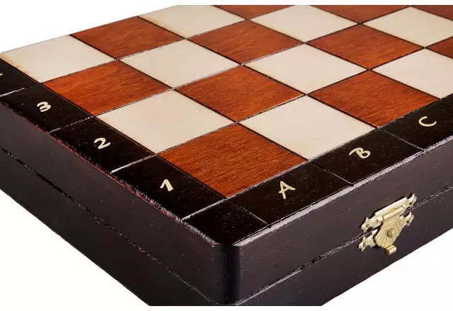 Jeu d'Échecs Magnétique 35x35 cm – Echiquier Magnetique en Bois avec Pièces Staunton
