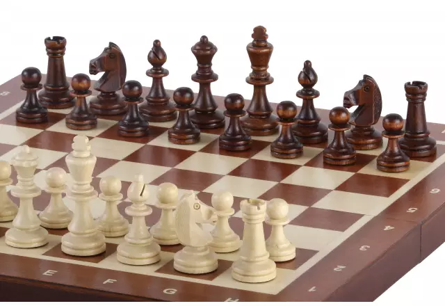 Jeu d’Echecs Magnétique Grand Format 35x35 cm – Marqueté et Pliable avec Pièces Magnétiques