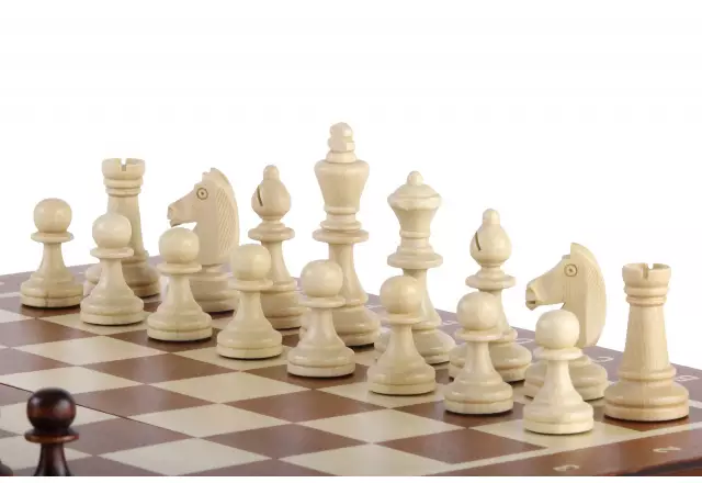 Jeu d’Echecs Magnétique Grand Format 35x35 cm – Marqueté et Pliable avec Pièces Magnétiques