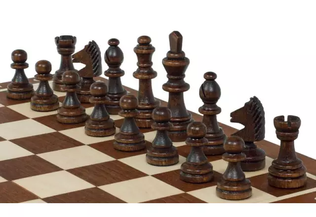 Jeu d’Echecs Magnétique de Voyage 28x28 cm – Marqueté et Pliable avec Pièces Aimantées