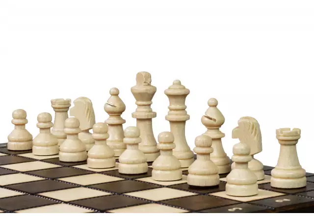 Jeu d’Echecs Magnétiques de Voyage en Bois 27 x 27 cm