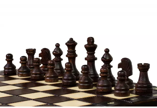 Jeu d’Echecs Magnétiques de Voyage en Bois 27 x 27 cm