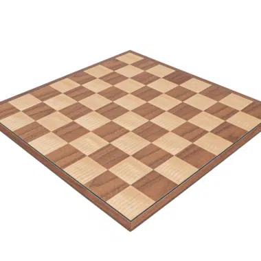 Ensemble d’Echecs Staunton Conquest – Pièces en Bois et Echiquier Pliant en Bois de Noyer et Erable