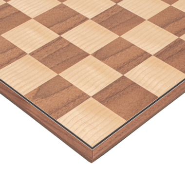 Ensemble d’Echecs Staunton Conquest – Pièces en Bois et Echiquier Pliant en Bois de Noyer et Erable