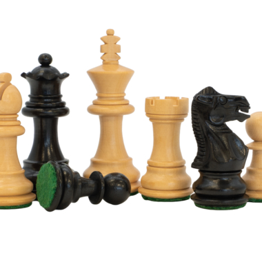 Ensemble d’échecs de luxe Kingsclere en ébène et noyer