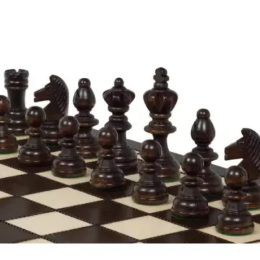 Jeu d’Echecs Olympique en Bois – Échiquier 36x36 cm avec Pièces Staunton Classiques
