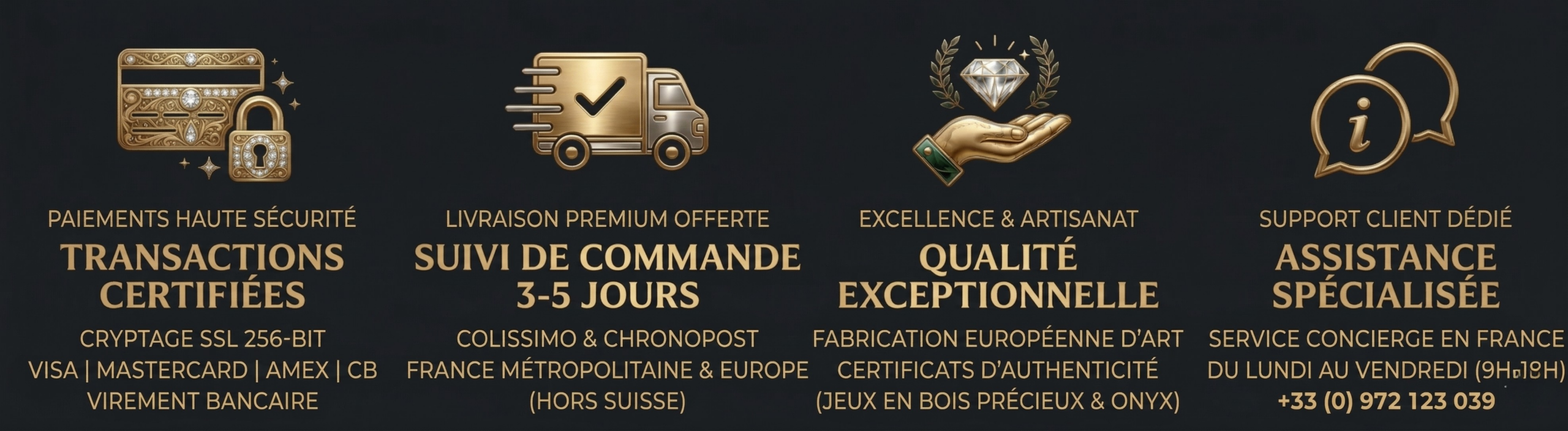 paiements securisés - Livraison Gratuite - Satisfait ou remboursé