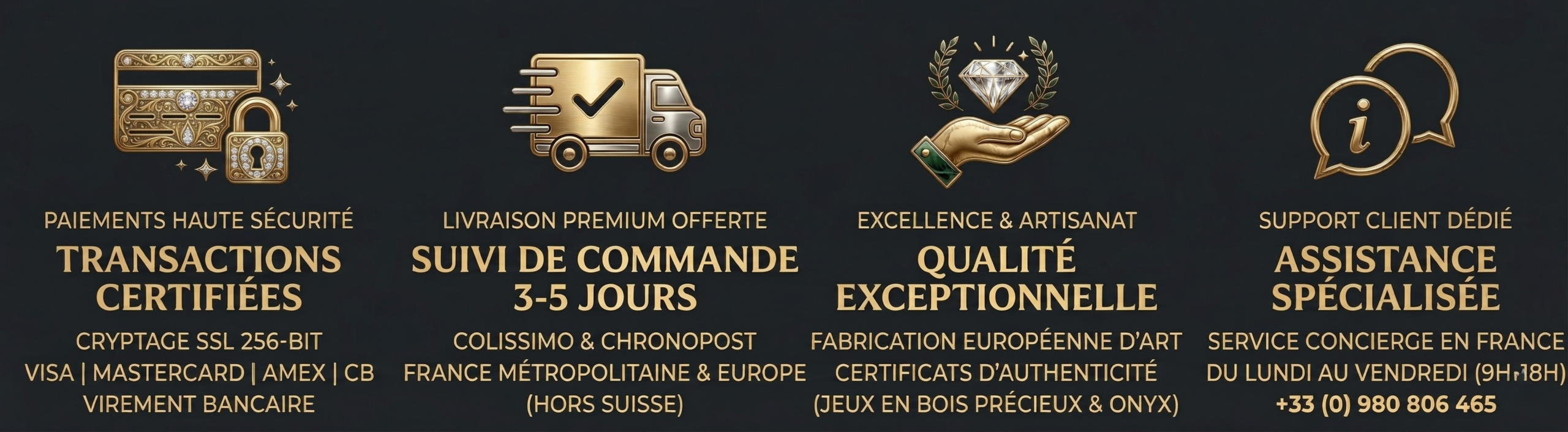 paiements securisés - Livraison Gratuite - Satisfait ou remboursé