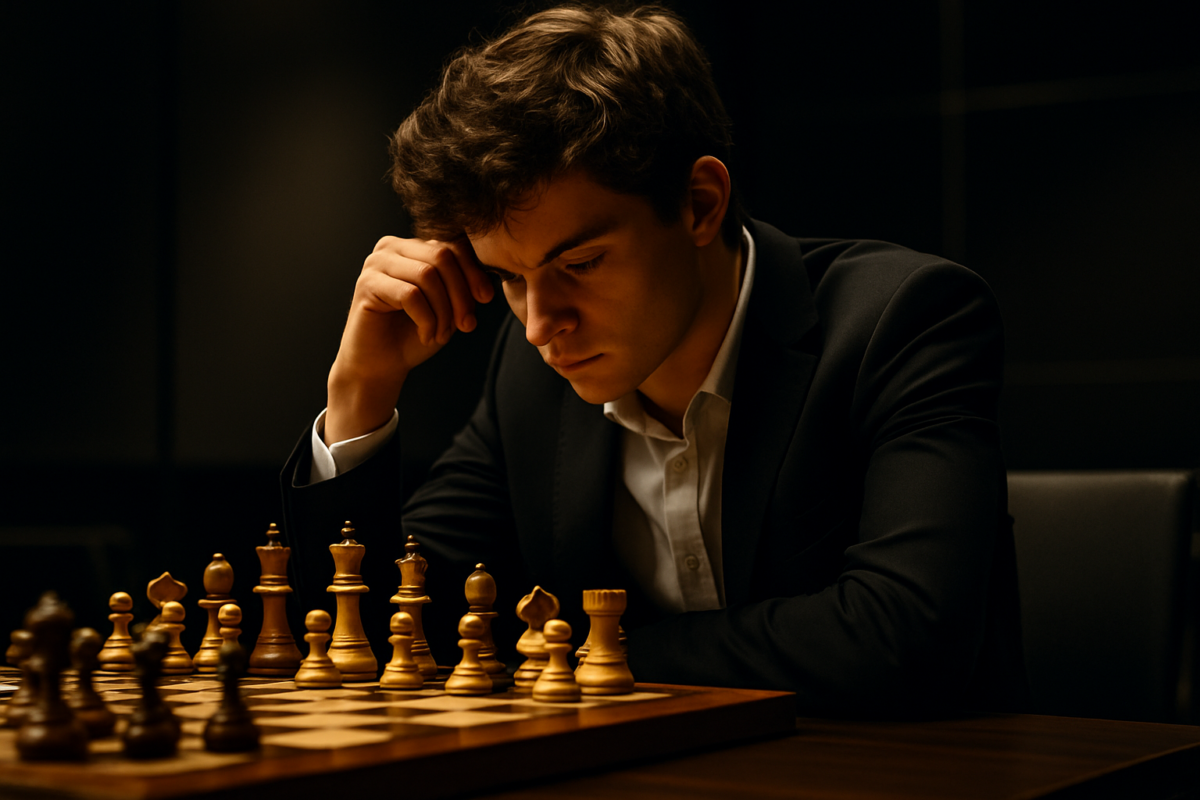 Alireza Firouzja jouant aux echecs - prodige franco-iranien