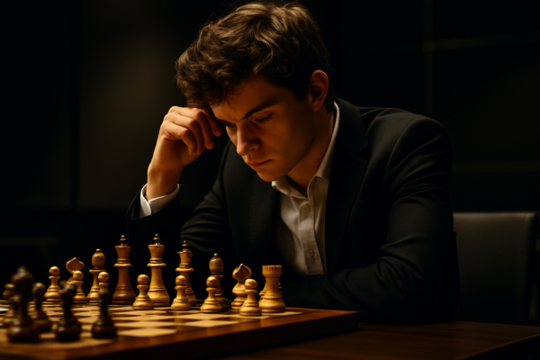 Alireza Firouzja jouant aux echecs - prodige franco-iranien