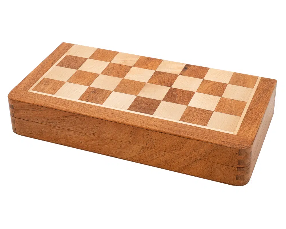 Étui de rangement élégant pour jeu d'échecs en bois massif - Le Palais Des Echecs
