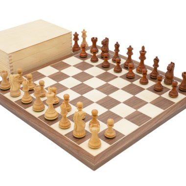 Jeu d'échecs Fierce Knight Tournoi Premium avec échiquier en bois - Le Palais Des Echecs