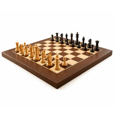Jeu d'Échecs Miniature Luxe Couronnement bien présenté avec sa boîte et accessoires sur Le Palais Des Echecs