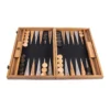 Backgammon haut de gamme en liège naturel noir et bois de chêne