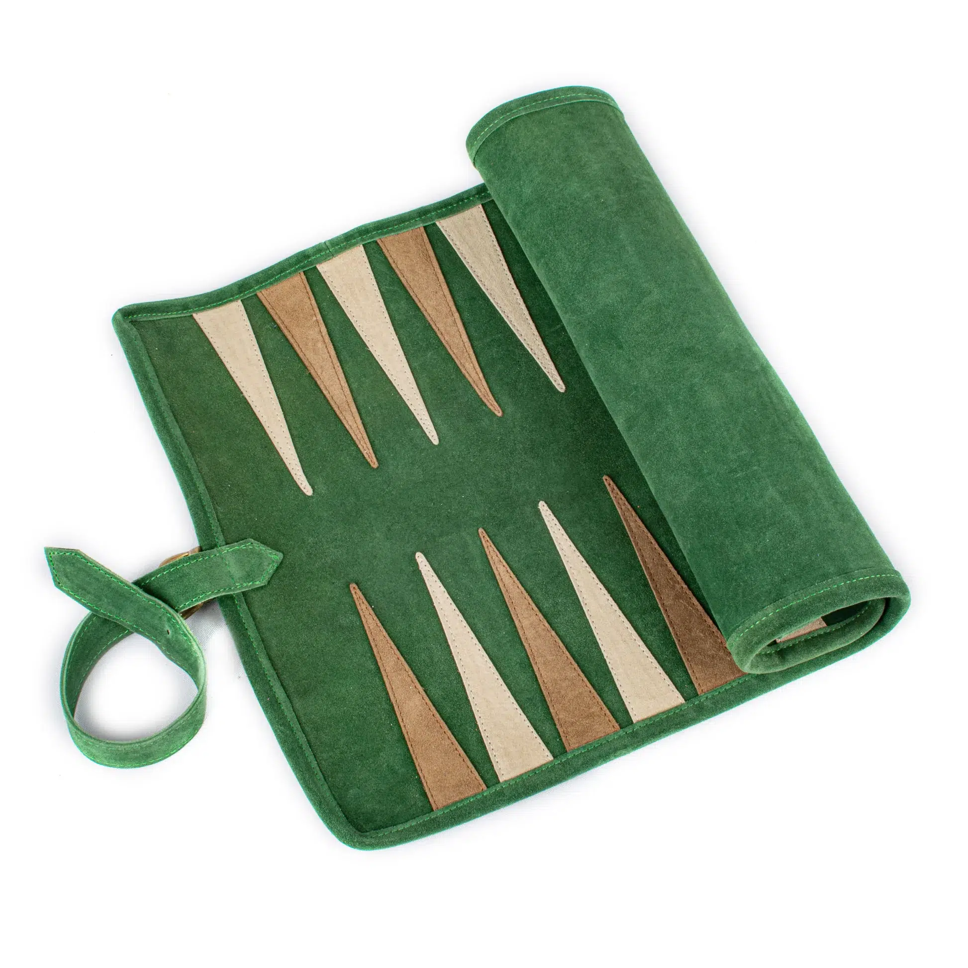 Backgammon Enroulable Daim Vert Forêt 30 x 46 cm