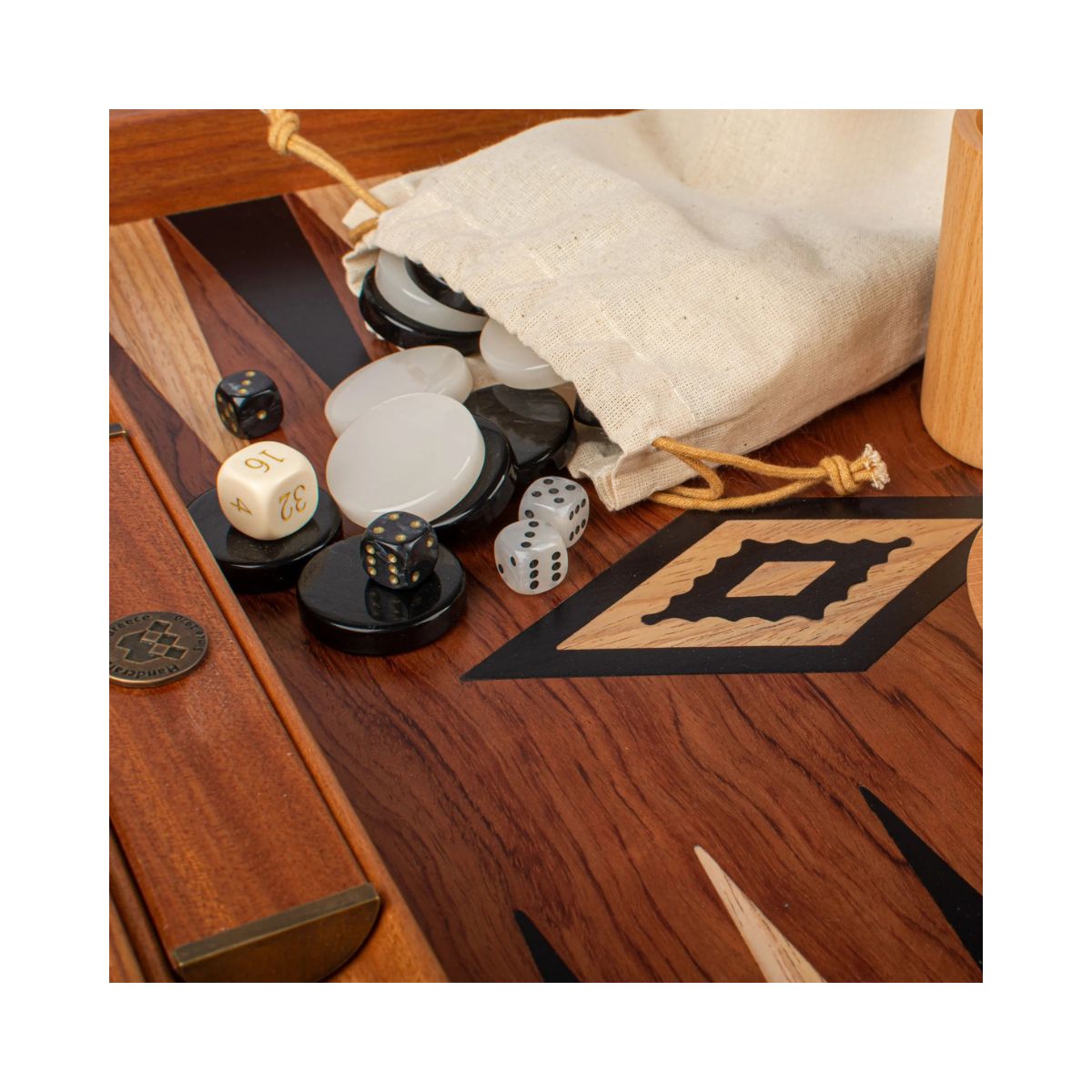Backgammon Luxe Noyer de Californie 48 x 26 cm – Image 3